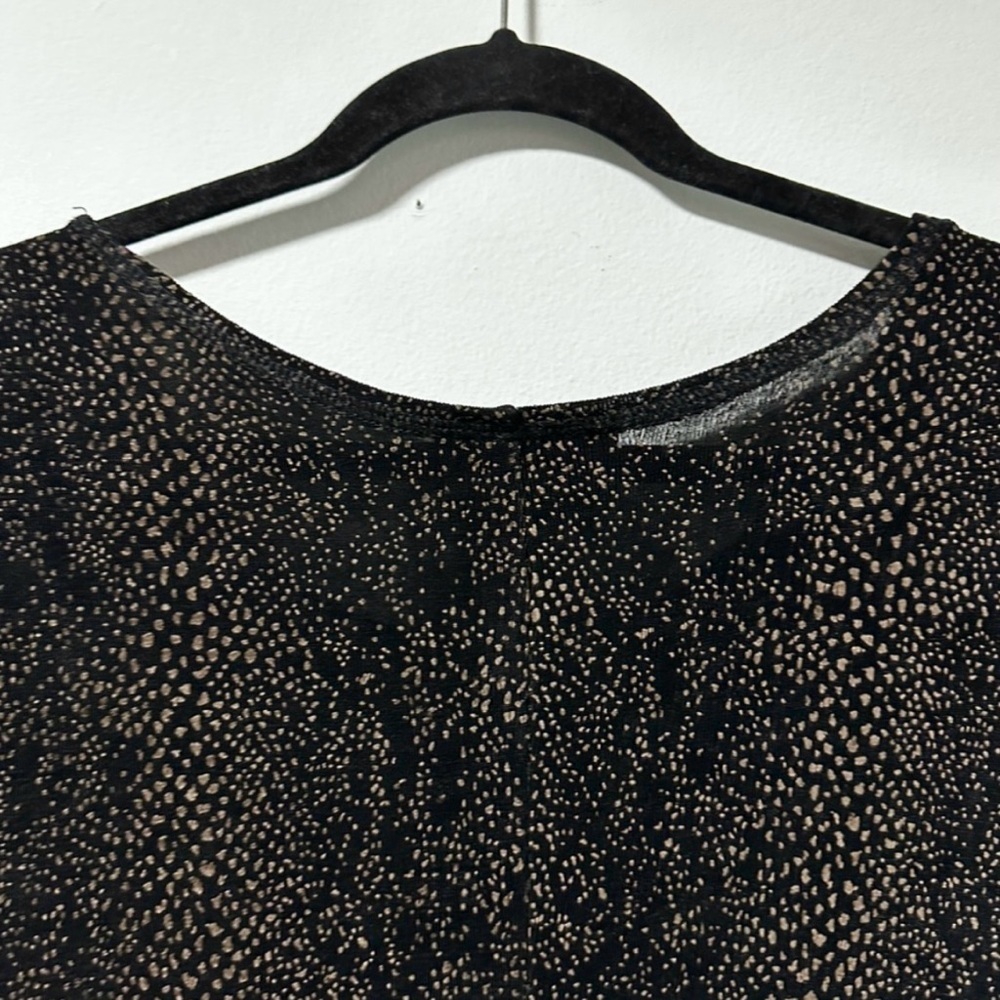 Vintage 90s Carole Little Black Patterned Short Sleeve Maxi Dress Women’s Size 4 - Picture 8 of 12